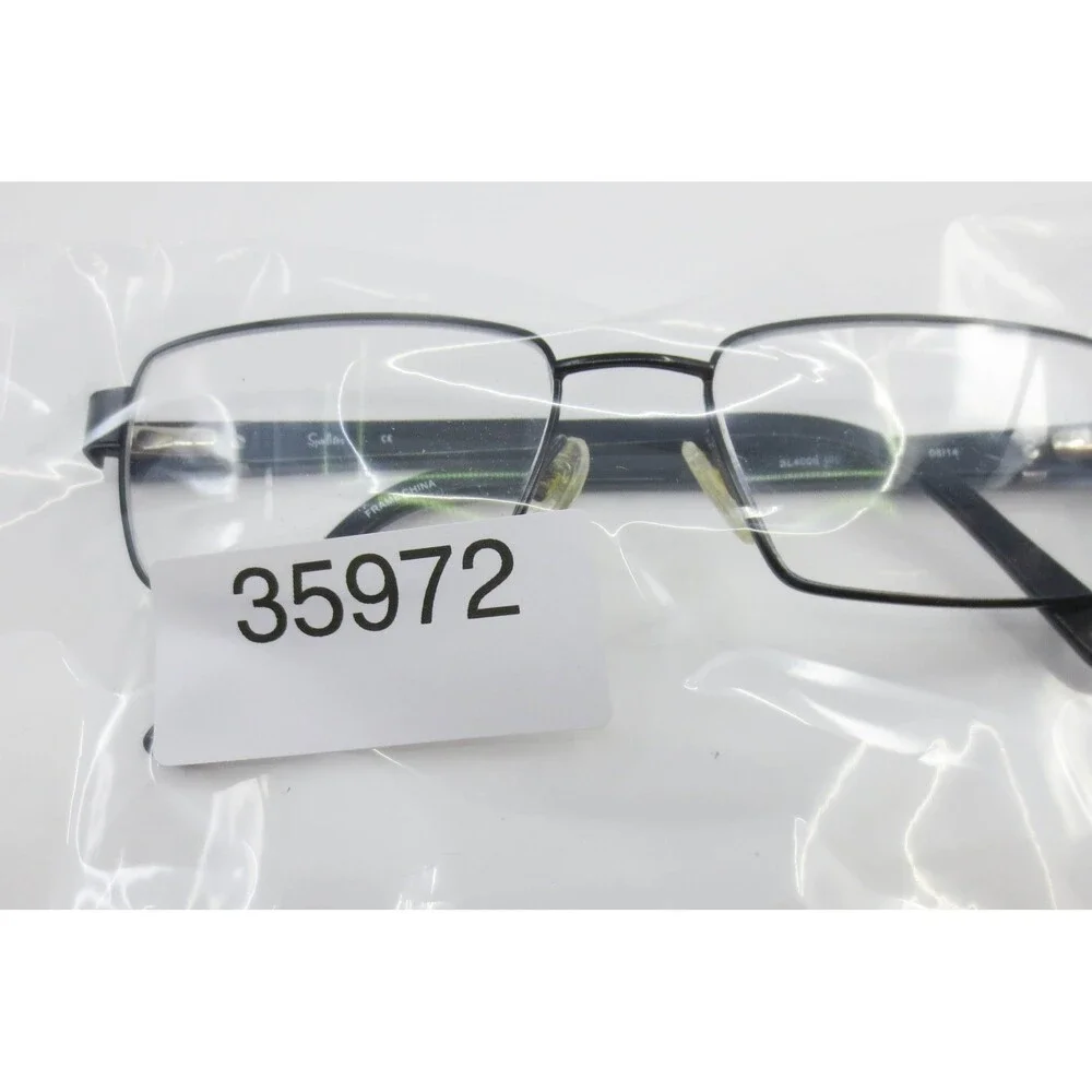 Sunlites SL4008 Black Rectangular Eyeglasses Frames 56-18-145 001 MB01